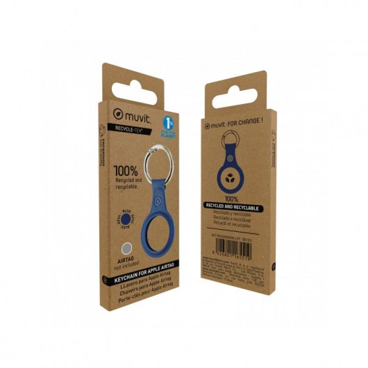 Muvit Universal Blue Schlüsselanhänger für Apple Airtag