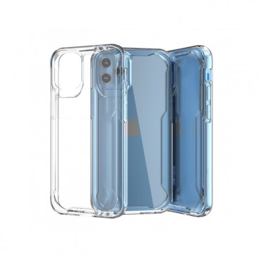 Muvit Funda Shockproof 2m Transparente para Apple iPhone 12/12 Pro