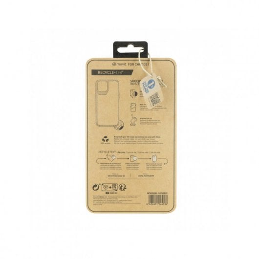 Muvit Funda Shockproof 2m Transparente para Apple iPhone 12/12 Pro