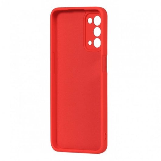 Muvit Life Funda Liquid Soft Roja para Oppo A54 5G
