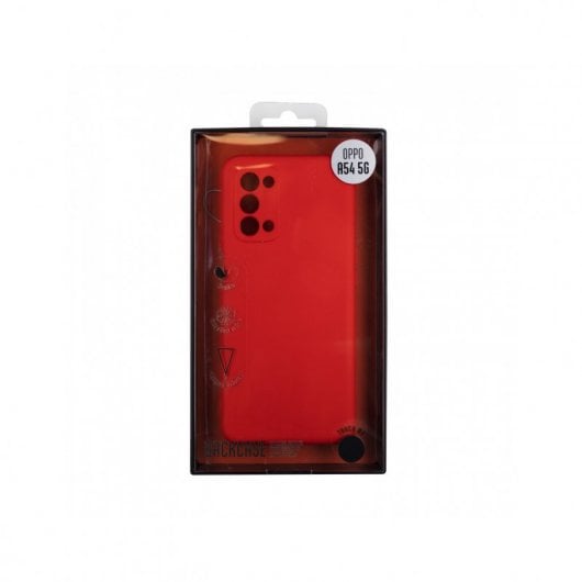 Muvit Life Funda Liquid Soft Roja para Oppo A54 5G