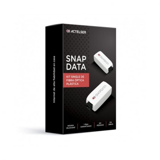 Actelser Kit Single Snap Data de Fibra Óptica Plástica 20m + Módulo WiFi