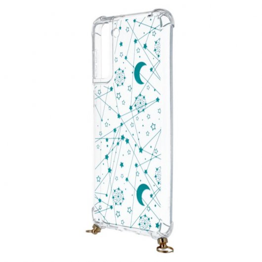 Funda Silicona Colgante Constelaciones Verdes para Samsung Galaxy S21