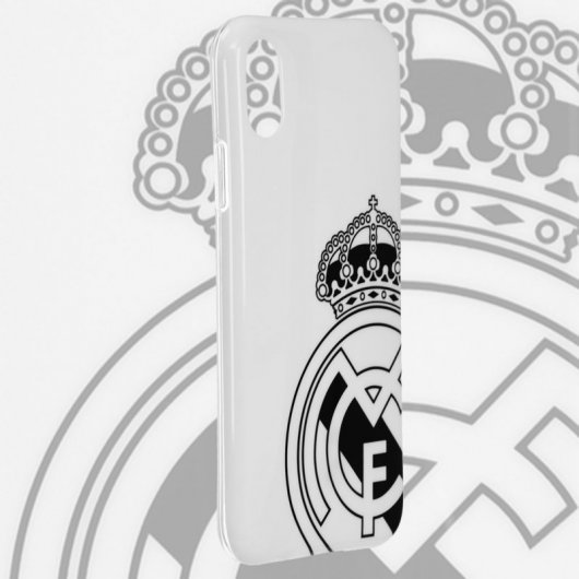 Funda Oficial Real Madrid Escudo Gris para iPhone X