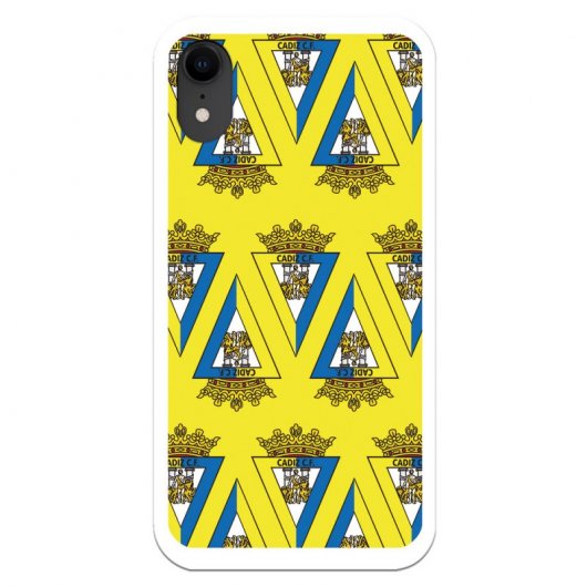 Funda Licencia Oficial Cádiz CF Patrón Escudo Cádiz para iPhone XR