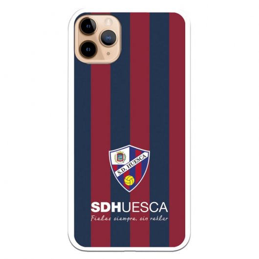 Funda Licencia Oficial SD Huesca Bandas Rojas y Azules para iPhone 11 Pro Max