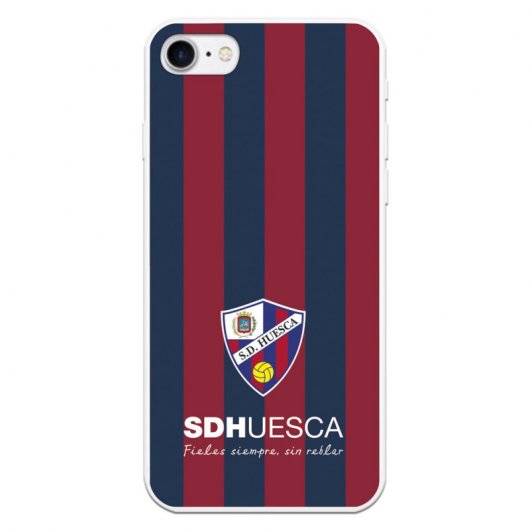 Funda Licencia Oficial SD Huesca Bandas Rojas y Azules para iPhone 7