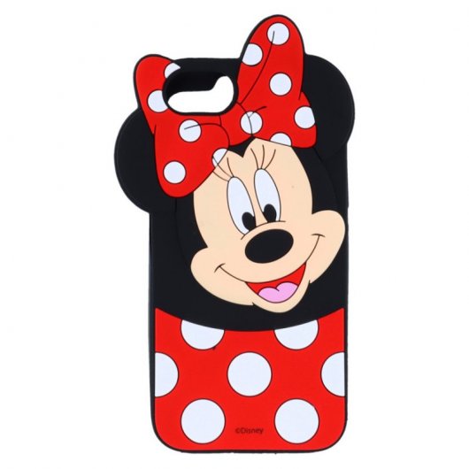 Funda Oficial Clásicos de Disney Minnie Silicona 3D Flexible para iPhone 7