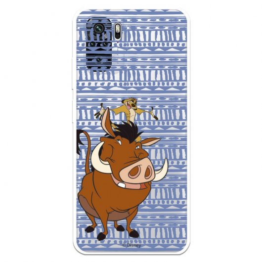 Funda Oficial de Disney Timón y Pumba Silueta El Rey León para Xiaomi Redmi Note 10