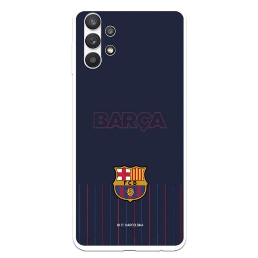 Funda FC Barcelona Barsa Fondo Azul Licencia Oficial para Samsung Galaxy A32 5G