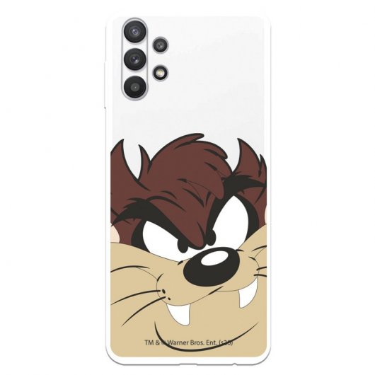 Funda Oficial de Warner Bros Tazmania Silueta Transparente Looney Tunes para Samsung Galaxy A32 5G