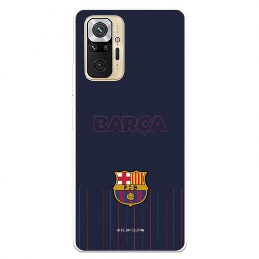 Funda Licencia Oficial FC Barcelona Barsa Fondo Azul para Xiaomi Redmi Note 10 Pro