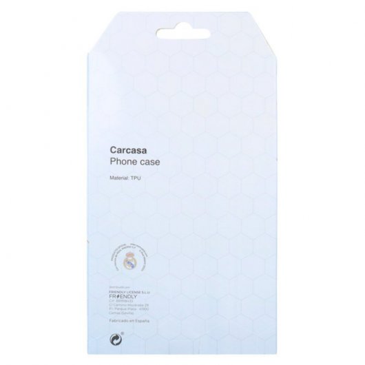 Funda Licencia Oficial Real Madrid Escudo Transparente para Xiaomi Redmi Note 9