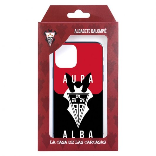 Funda del Albacete Escudo Aupa Alba Blanco Licencia Oficial Albacete Balompié para Xiaomi Mi 11 Lite