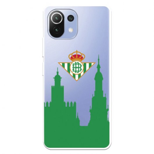 Funda del Betis Escudo Betis Ciudad Licencia Oficial Real Betis Balompié para Xiaomi Mi 11 Lite