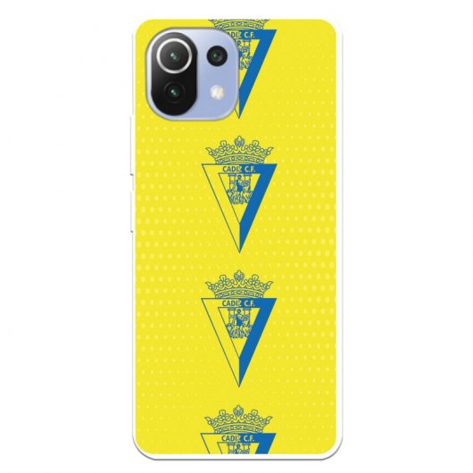 Funda del Cádiz Escudo Patrón Vertical Licencia Oficial Cádiz CF para Xiaomi Mi 11 Lite