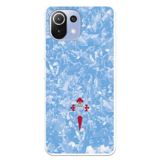 Funda del Celta Escudo Fondo Hinchada Licencia Oficial RC Celta para Xiaomi Mi 11 Lite