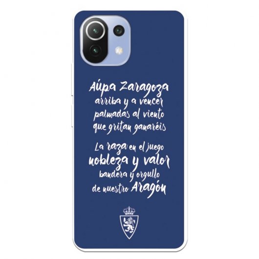 Funda del Zaragoza Aupa Zaragoza Licencia Oficial Real Zaragoza para Xiaomi Mi 11 Lite