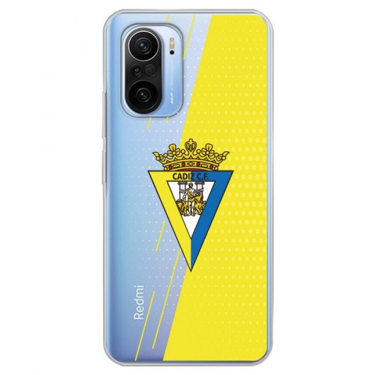 Funda del Cádiz Fondo Amarillo y Transparente Licencia Oficial Cádiz CF para Xiaomi Mi 11i