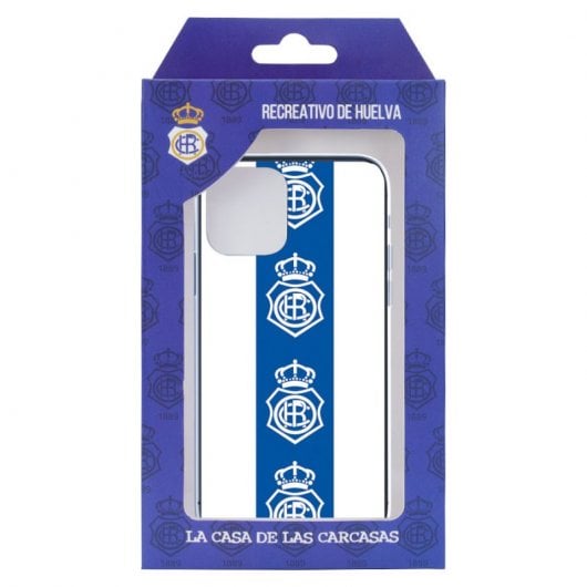 Funda del Recre Fondo Escudos Patrón Verticales Licencia Oficial Real Club Recreativo de Huelva para Xiaomi Mi 11i