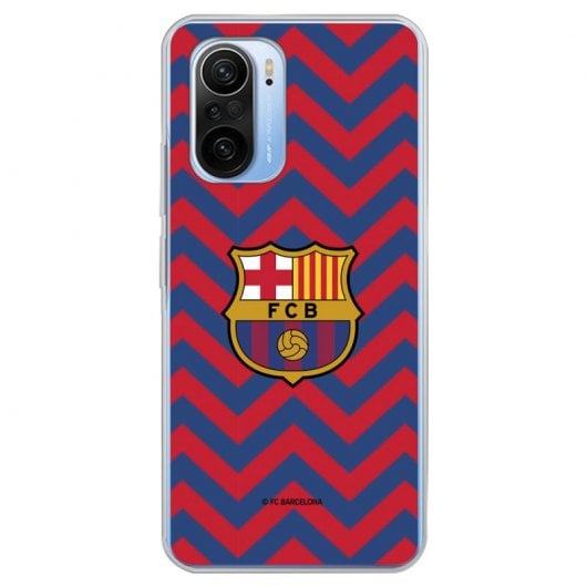 Funda del Barcelona Escudo Fondo Zigzag Rojo y Azul Licencia Oficial FC Barcelona para Xiaomi Mi 11i