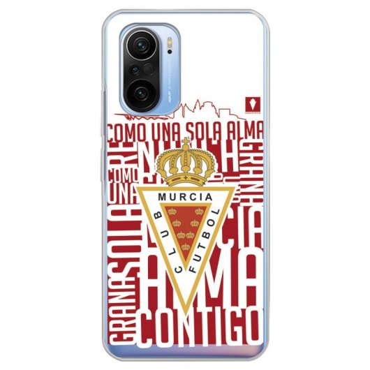 Funda del Real Murcia Escudo Fondo Blanco Licencia Oficial Real Murcia para Xiaomi Mi 11i