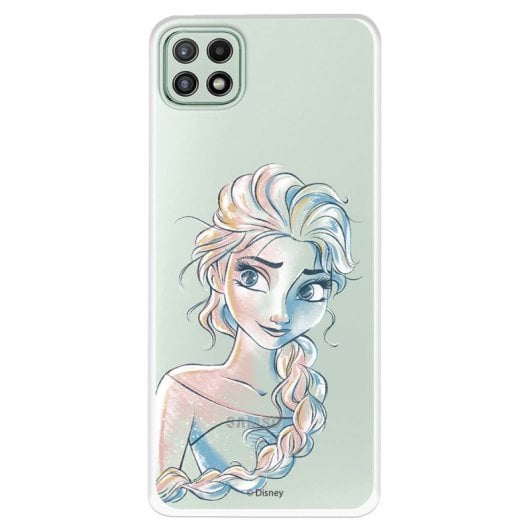 Funda Oficial de Disney Elsa Transparente Frozen para Samsung Galaxy A22 5G