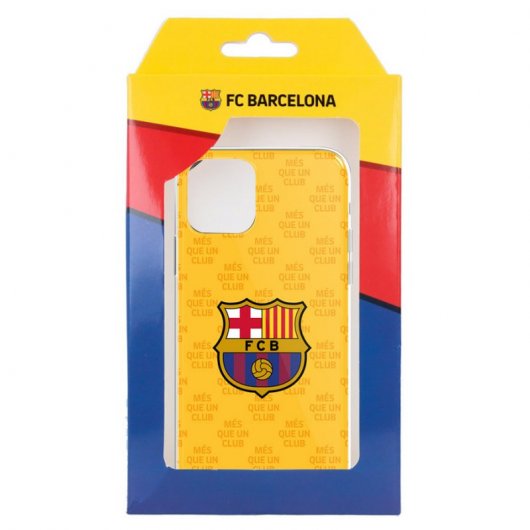 Funda del Barcelona Escudo Mes que un Club Fondo Amarillo Licencia Oficial FC Barcelona para Samsung Galaxy A22 5G