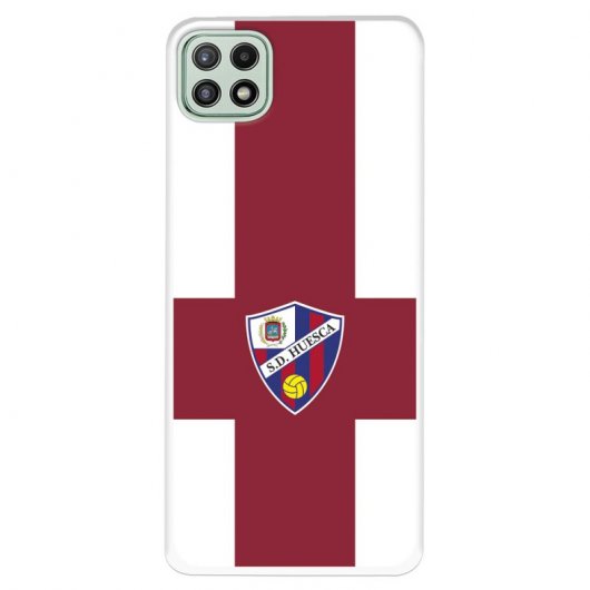 Funda Licencia Oficial SD Huesca Bandas Rojas para Samsung Galaxy A22 5G