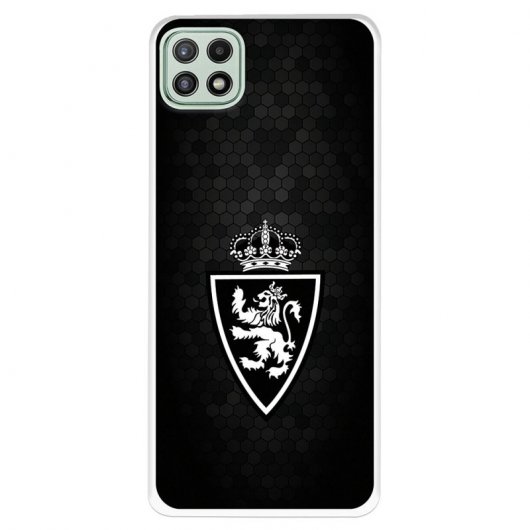Funda del Zaragoza Fondo Negro Licencia Oficial Real Zaragoza para Samsung Galaxy A22 5G