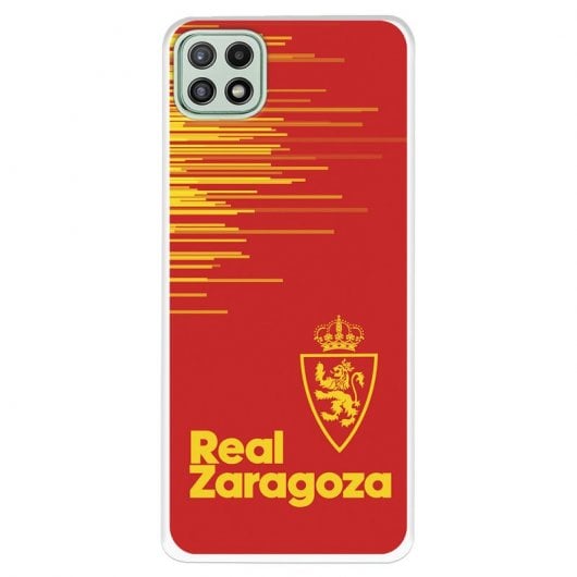 Funda del Zaragoza Fondo Rojo Licencia Oficial Real Zaragoza para Samsung Galaxy A22 5G