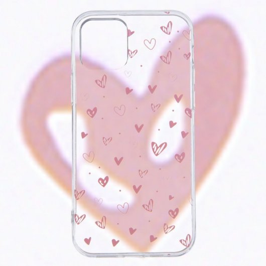 Funda Dibujo Corazones para iPhone 12 Mini
