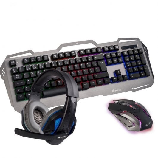 NGS GBX-1500 Pack Gaming Teclado PT + Ratón + Auricular
