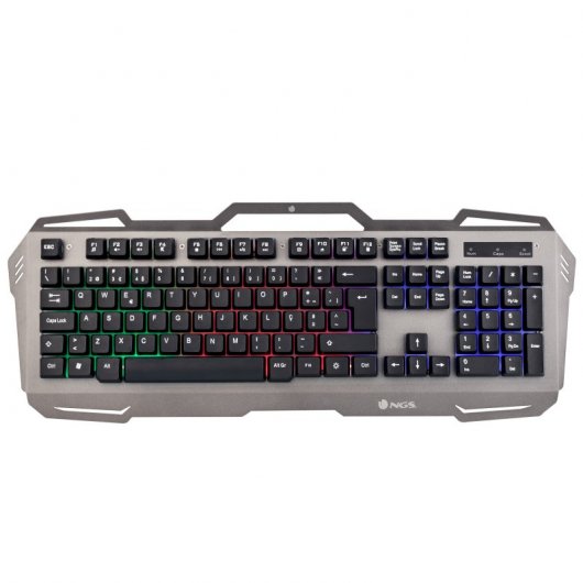 NGS GBX-1500, QWERTY, PT clavier Souris incluse USB Portuguais Gris