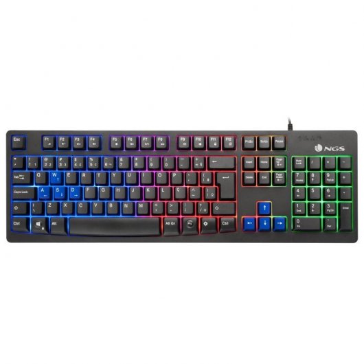 NGS GKX-300 Teclado Gaming RGB Negro PT