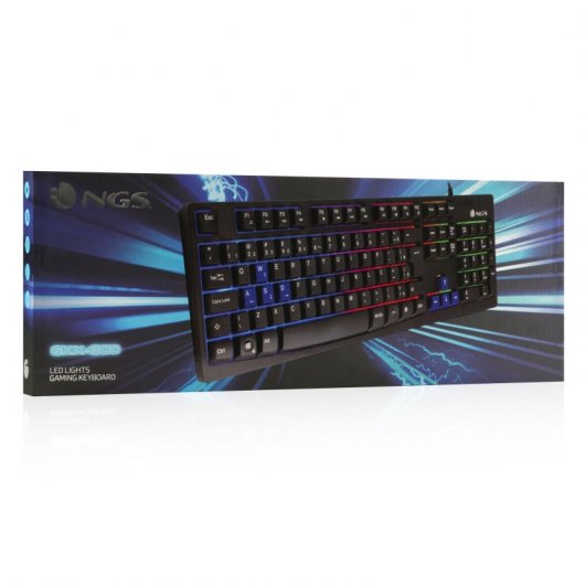 Tastiera da gioco NGS GKX-300 RGB nera PT