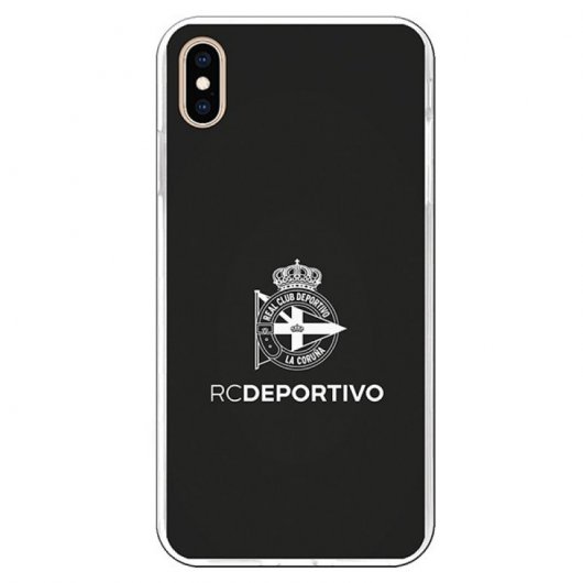 Funda del RCD La Coruña Fondo Negro Licencia Oficial RCD La Coruña para iPhone XS Max