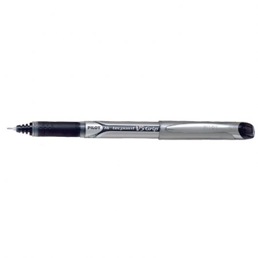 Pilot V-5 Grip Caja 12 Bolígrafos Tinta Líquida 0.5mm Negro