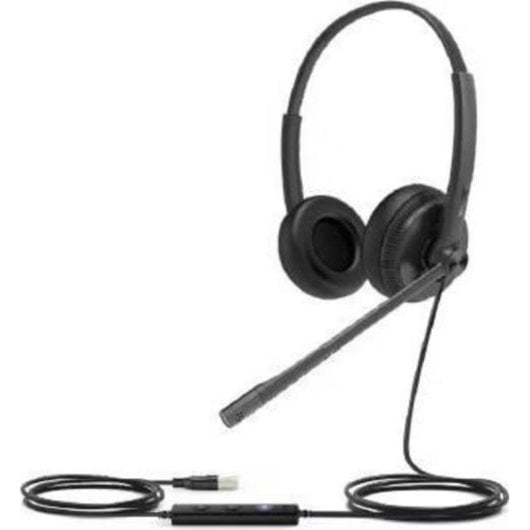Auriculaires Yealink UH34 Lite filaires USB pour bureau et call center avec réduction de bruit noirs