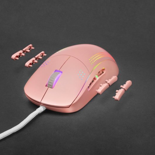 Mars Gaming MMPROP Ratón Gaming RGB 32000 DPI Rosa