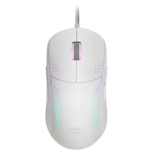 Mouse da gioco Mars Gaming MMPROW RGB 32000 DPI Bianco