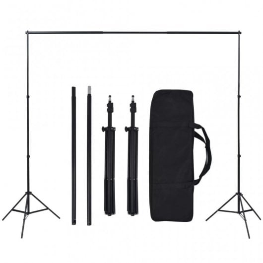 vidaXL Kit de Estudio Fotográfico 2 Softbox + 5 Fondos + 4 Paraguas + Reflector