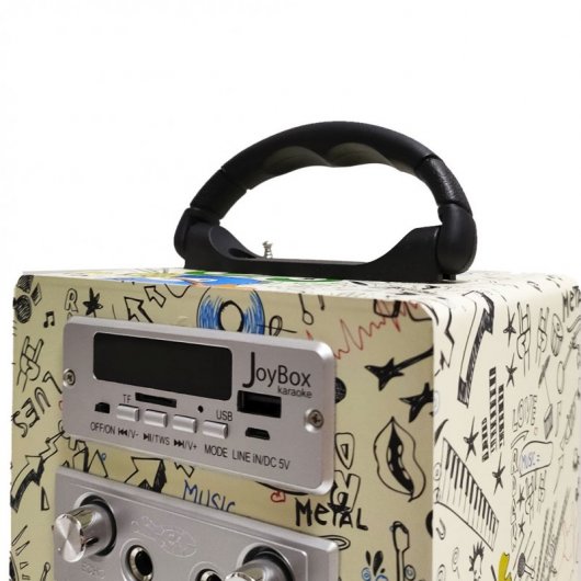 Biwond JoyBox Altavoz Karaoke Bluetooth 10W Guitarras + Micrófono