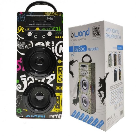 Biwond JoyBox J20 Altavoz Karaoke Bluetooth 10W Bandas + Micrófono