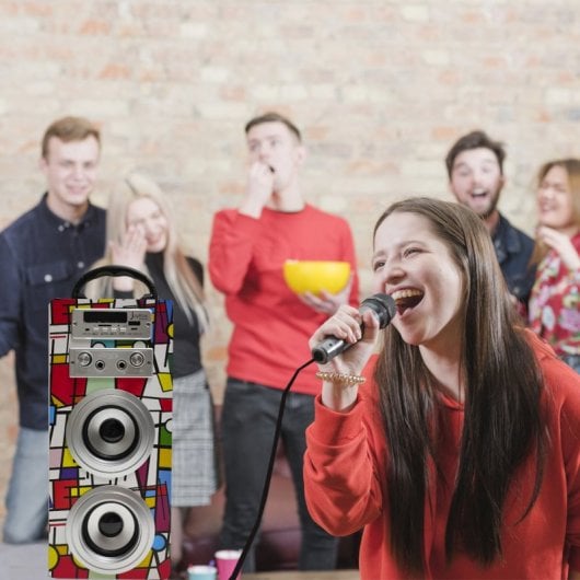 Biwond JoyBox Enceinte Karaoké Bluetooth 10W Picasso + Microphone