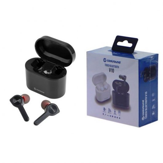 Coolsound TWS V10 Touch Auriculares Bluetooth Negro