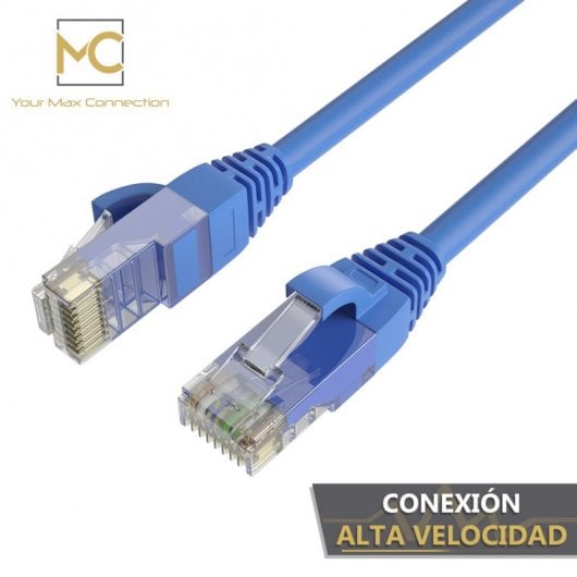 Max Connection Pack 5 Cables de Red UTP RJ45 Cat.6 24AWG 1.5m + 15 Bridas