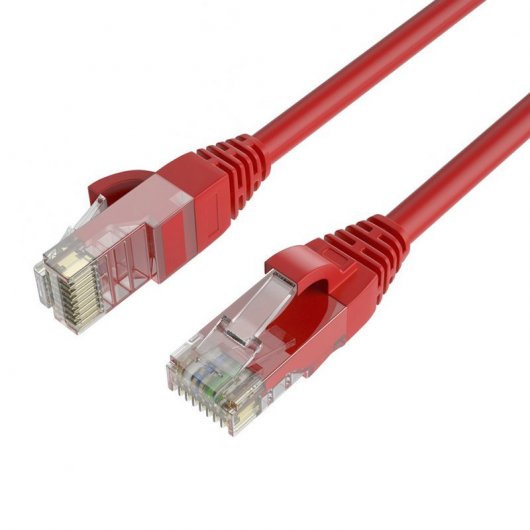 Max Connection Pack 10 Cables de Red UTP RJ45 Cat.6 24AWG 1m + 15 Bridas Colores Surtidos