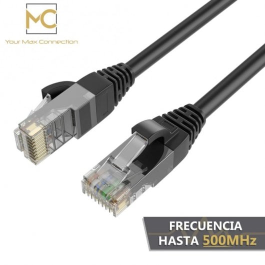 Max Connection Pack 20 Cables de Red UTP RJ45 Cat.6 24AWG 1.5m + 15 Bridas