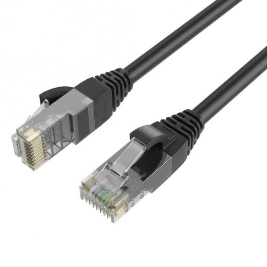 Max Connection Pack 2 Cables de Red UTP RJ45 Cat.6 24AWG 2m + 15 Bridas Colores Surtidos